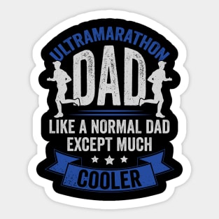 Ultra Marathon Dad Running Run Marathoner Gift Sticker